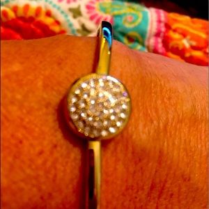 Anne Klein Rhinestone Bracelet with lion logo